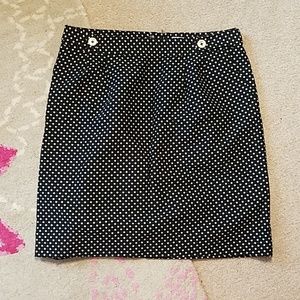 Lilly Pulitzer Black White Polka dot skirt